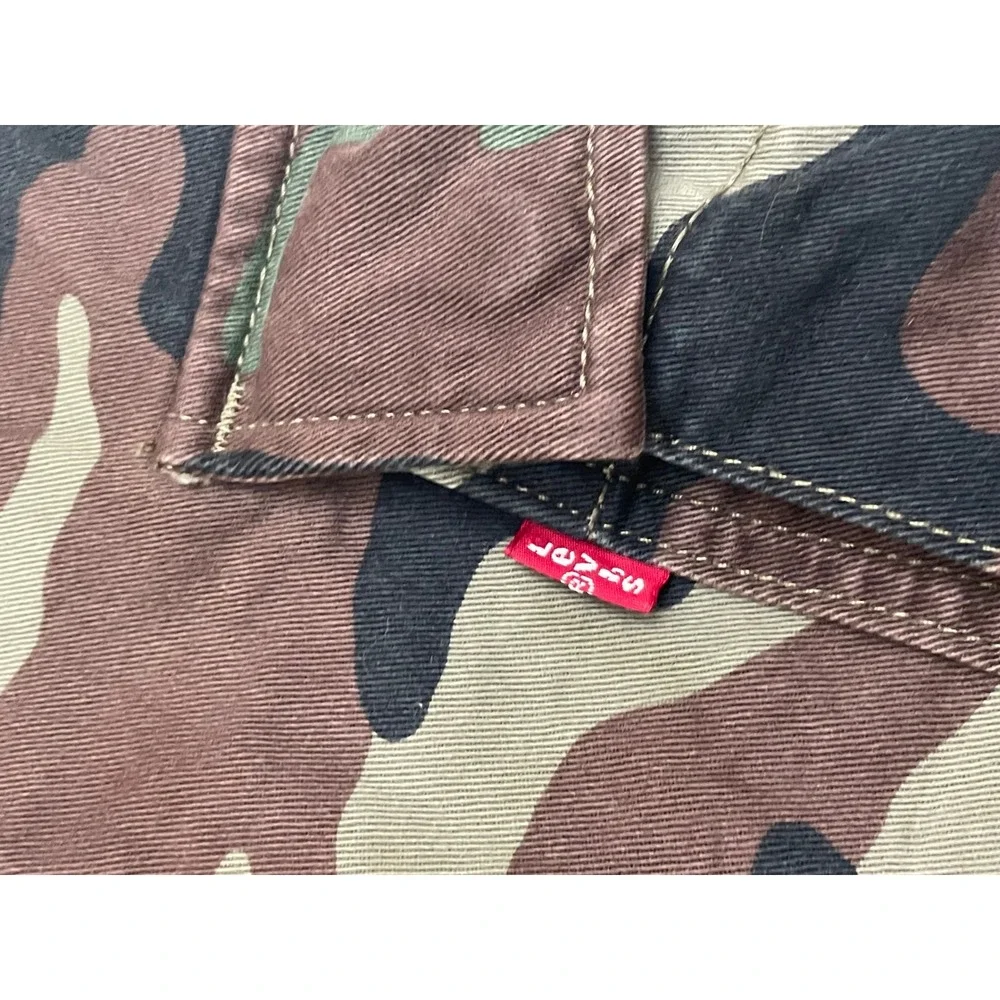 Levis XX Cargo Straight Pants Mens 36x30 Green Brown‎ Camo Woodland